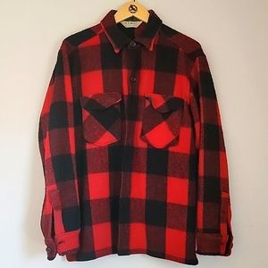 Wool Vintage L.L. Bean Button Down Shirt